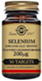 Solgar Selenium 200mcg dietary supplement in a brown glass bottle, 50 tablets.